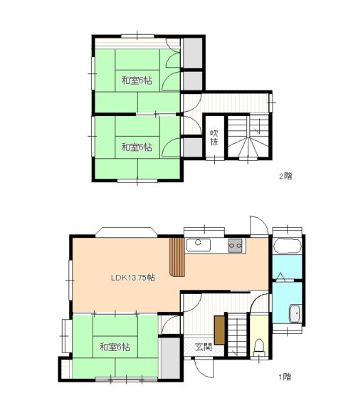 時津町幹線道路にあるコンパクトな家