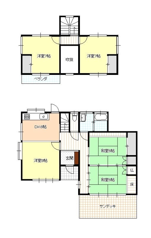 長与ニュータウンの開放的な家